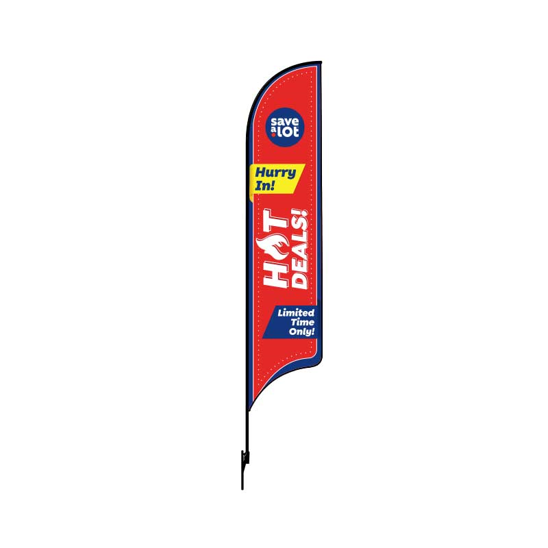 15' Save.A.Lot Red Hot Deals AdverSail Flag (double sided)