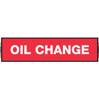 2' x 8' FullSpeed Automotive Red Oil Change Mesh Bay Banner (single-sided)