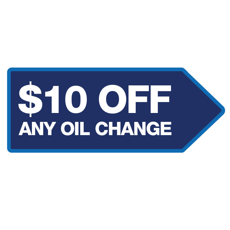 46" x 18" FullSpeed Automotive Blue $10 Off Any Oil Change Spinner Sign (double-sided)