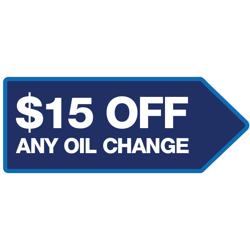 46" x 18" FullSpeed Automotive Blue $15 Off Any Oil Change Spinner Sign (double-sided)