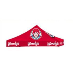 10x10 Wendy's Red Logo Tent Topper