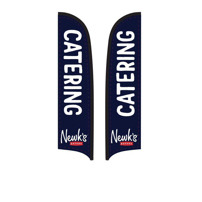 15' Newk's Eatery Catering Navy AdverSail Flag (double-sided, 2025 art)