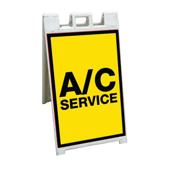 24" x 36" FullSpeed Yellow A/C Service A-frame Insert   