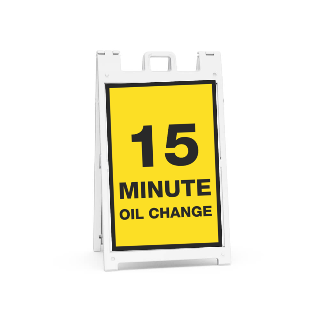 24" x 36" FullSpeed Yellow 15 Min Oil Change Insert Only