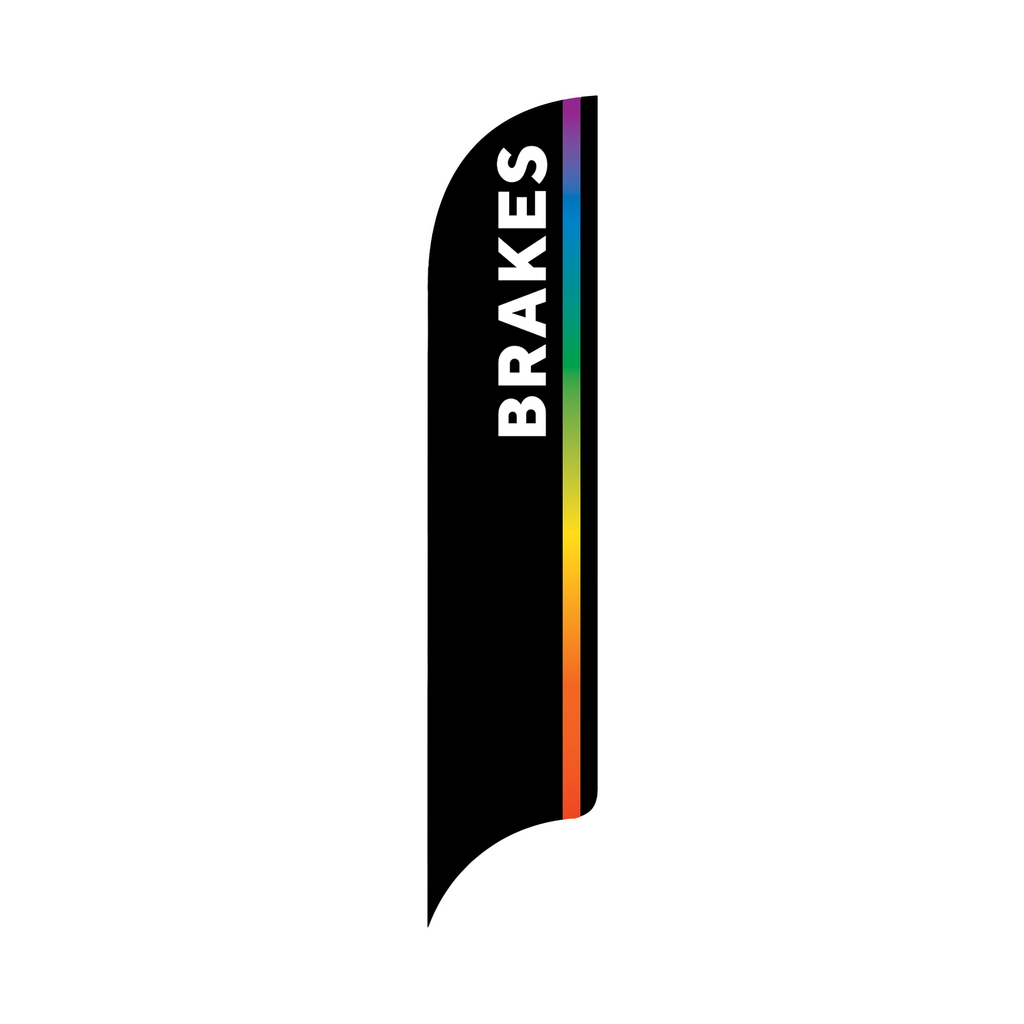15' Caliber Auto Care Brakes AdverSail Flag