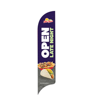 15' Del Taco Open Late AdverSail Flag