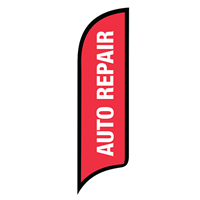 12' FullSpeed Automotive Red Auto Repair AdverSail Flag