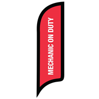 12' FullSpeed Automotive Red Mechanic on duty AdverSail Flag