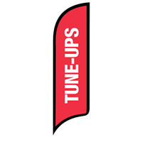 12' FullSpeed Automotive Red Tune-Ups AdverSail Flag